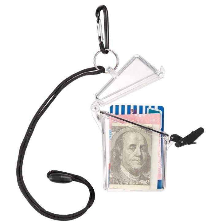 Yifan Factory Witz See It Safe Small Clear Waterproof ID Badge Holder Sport Case