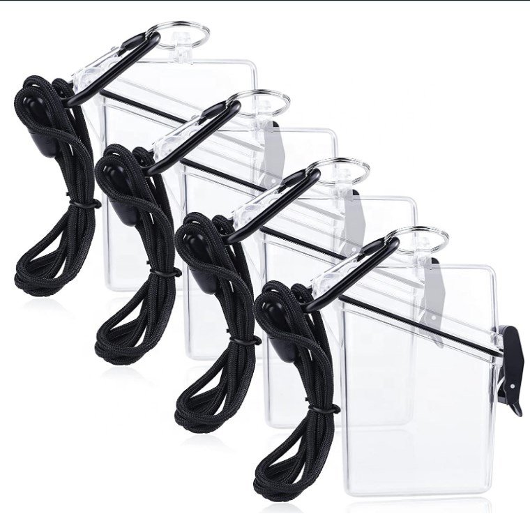 Yifan Factory Witz See It Safe Small Clear Waterproof ID Badge Holder Sport Case