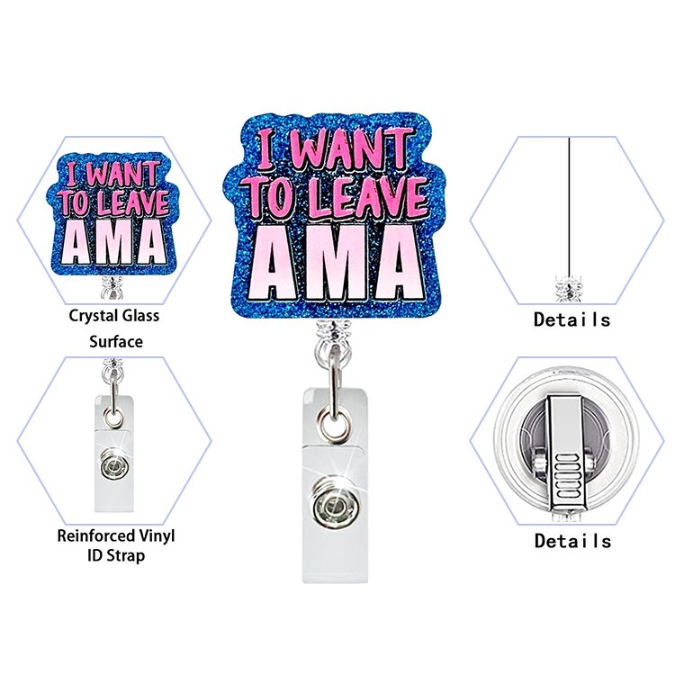 Hot Selling Good Quality Durable Type Dinosaur Retractable Holder Shaking Badge Reel