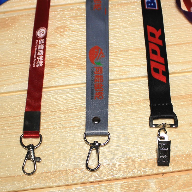 Economic Custom Lanyards ID Card Badge Holder Neck Strap Printed Logo Polyester Sublimation Lanyard