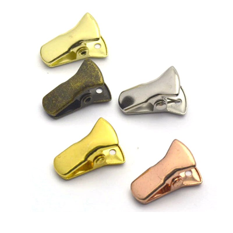 Metal Small Clip, DIY Clips, Non-slip Sweater Clips Alligator Clamps Flat Mouth Clip ID Badge Holders Lanyards Clothing Glasses
