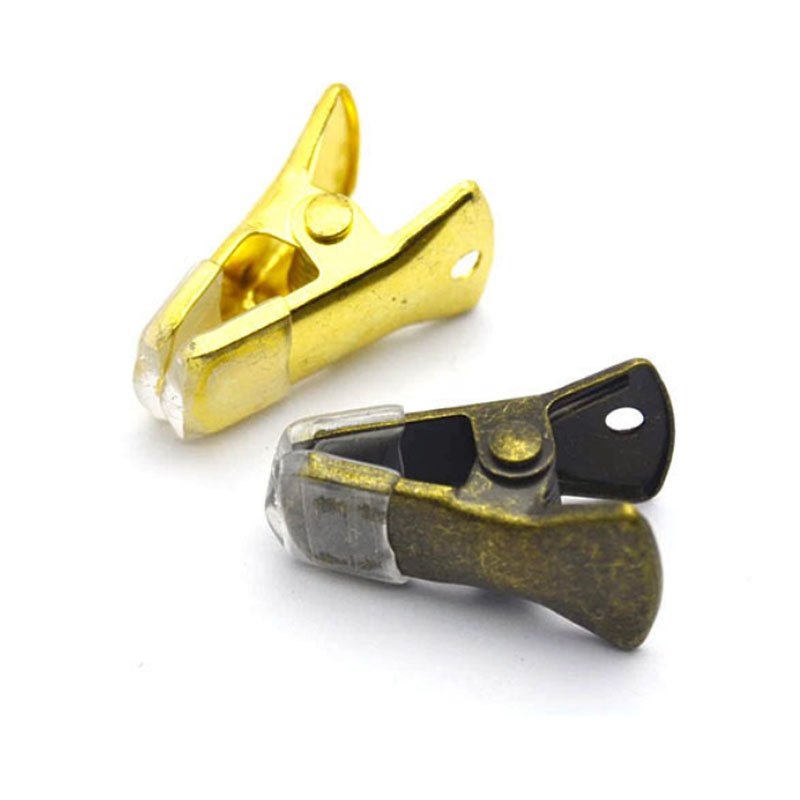 Metal Small Clip, DIY Clips, Non-slip Sweater Clips Alligator Clamps Flat Mouth Clip ID Badge Holders Lanyards Clothing Glasses