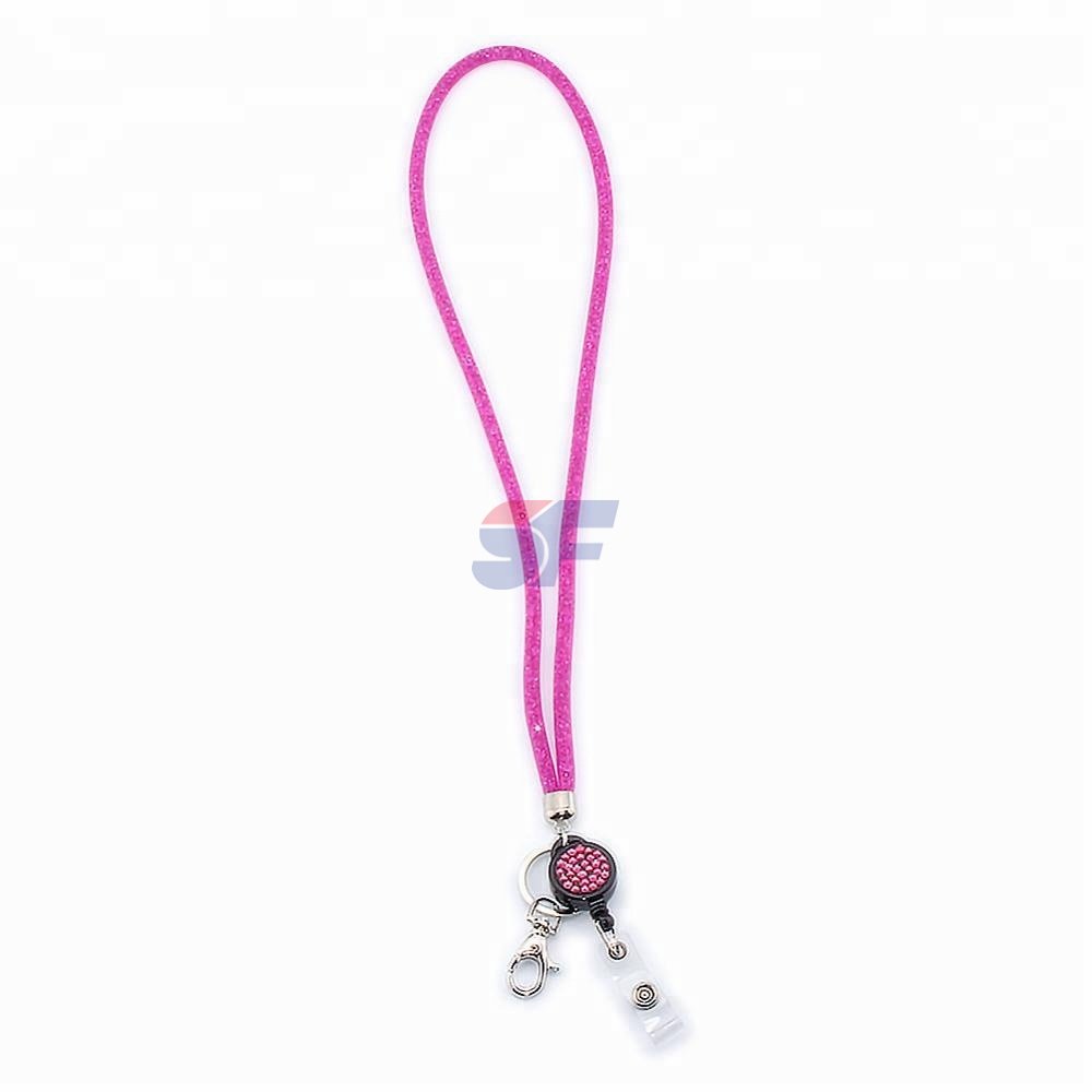 retractable reels key chains lanyards neck straps band for id badge holder for business school event