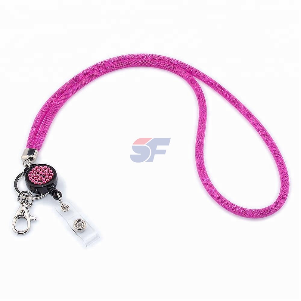 retractable reels key chains lanyards neck straps band for id badge holder for business school event