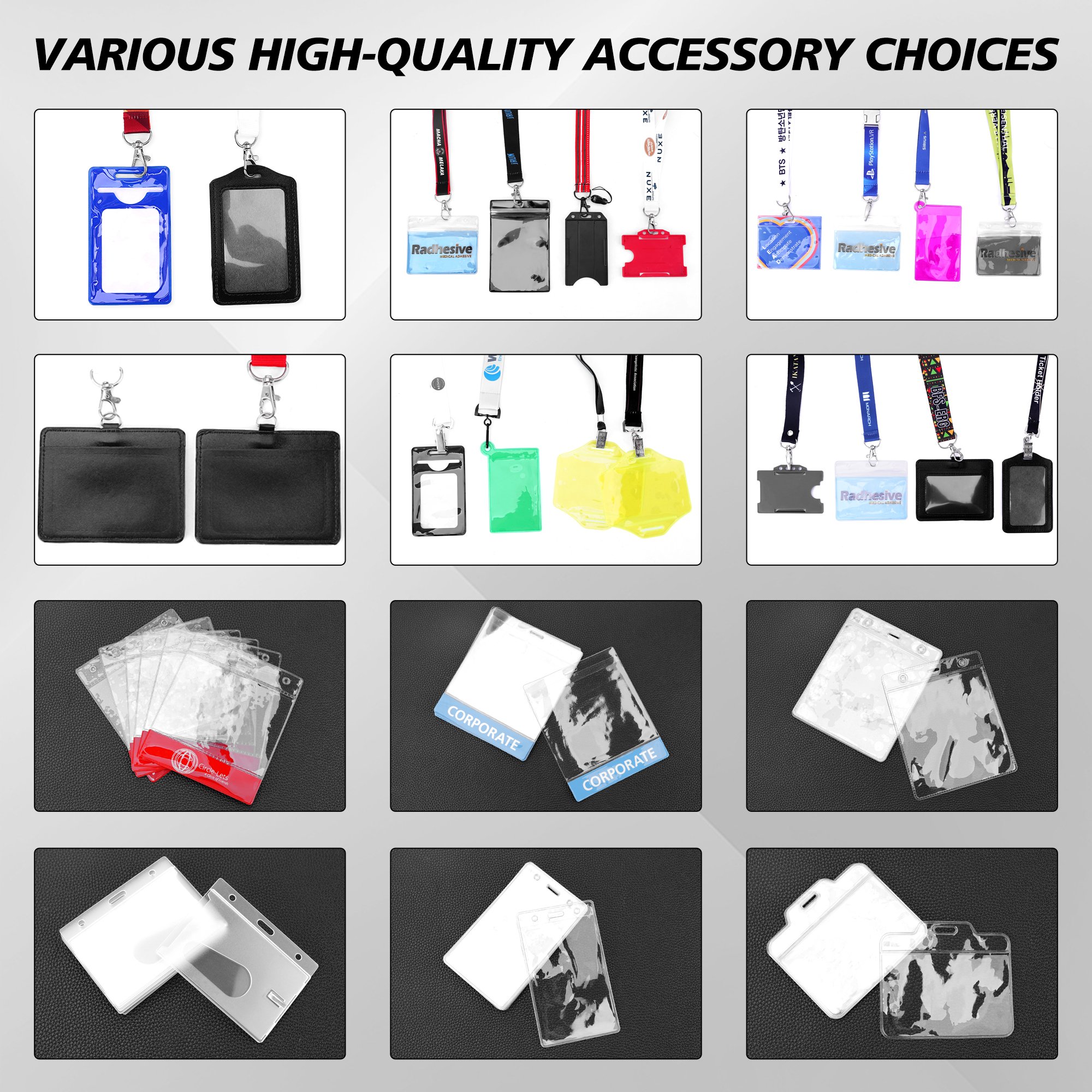 Customized Your Own Breakaway Strap ID Badge Card Holder Lanyards With Logo Custom Printed Polyester Neck Lanyard