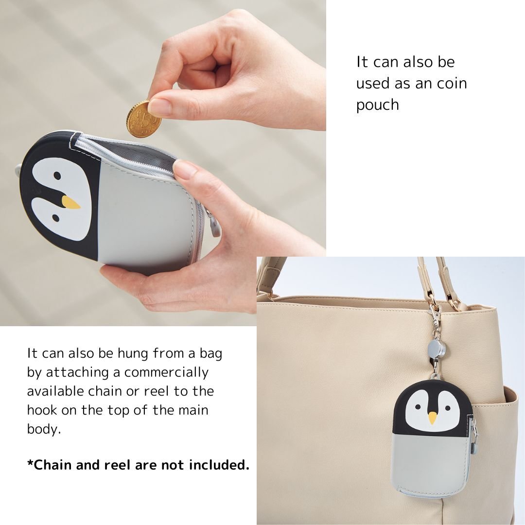 LIHITLAB Cute Japanese Animal Kawaii Silicone Card Holder Badge and Coin Pouch Office Accessory and Gift for Bulk Orders