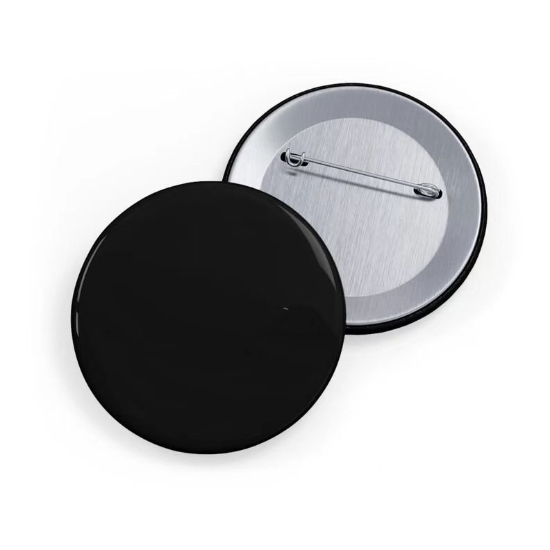 Upholstery Fabric Covered Retail Packaging Maker Back Customized Acrylic Badge Button Pin