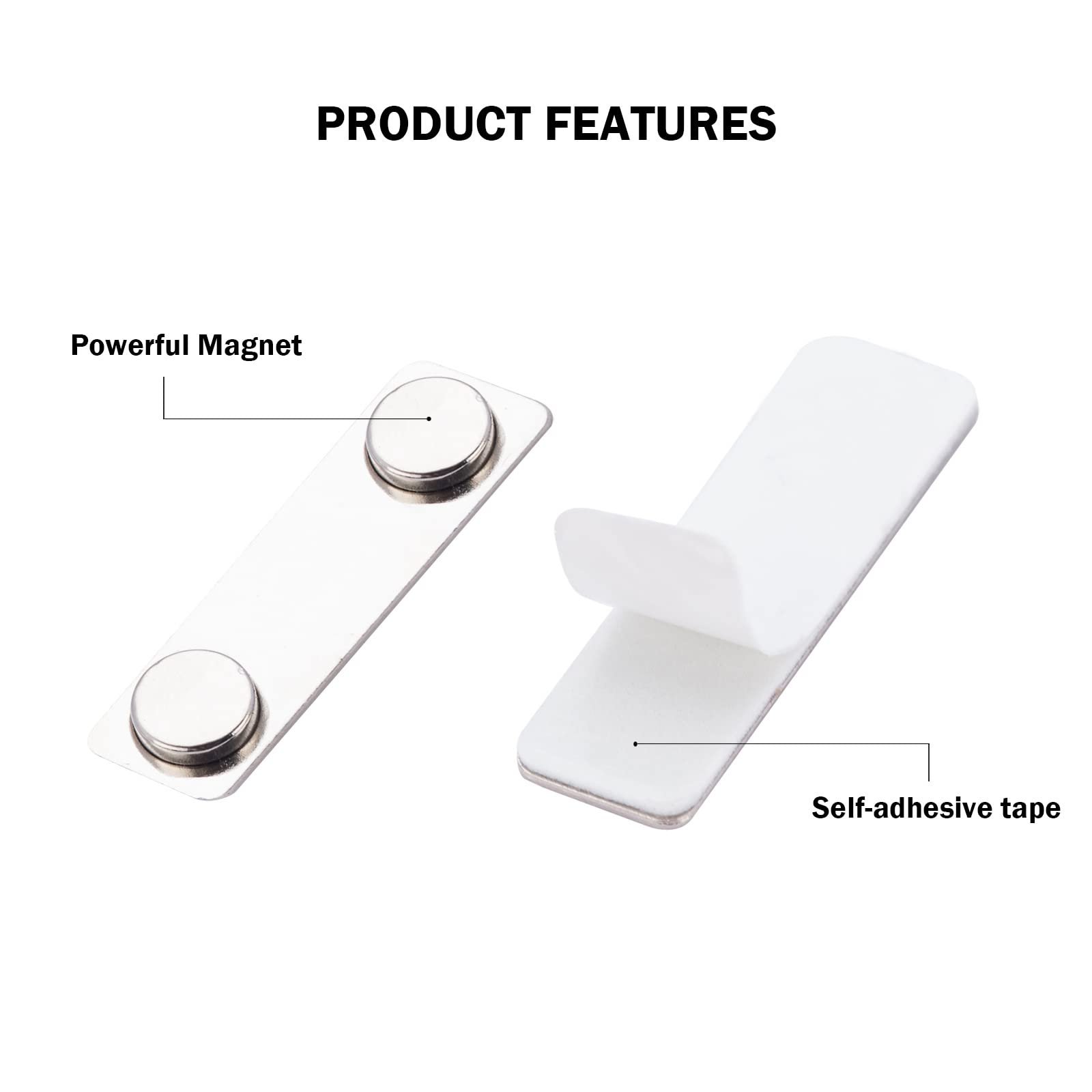 Factory Price Neodymium Magnetic Name Badge strong Magnetic Name tag Back Adhesive