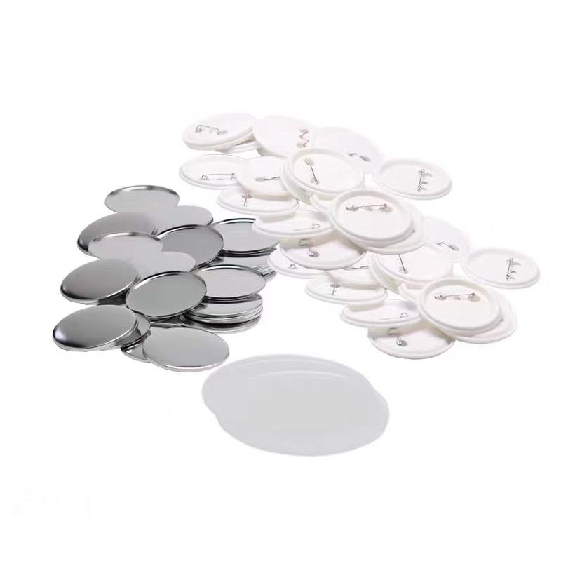 multi-specification Metal Button Badge Parts Tin Pin Back Supplies Button Maker Machine Components Metal Round Button Badges