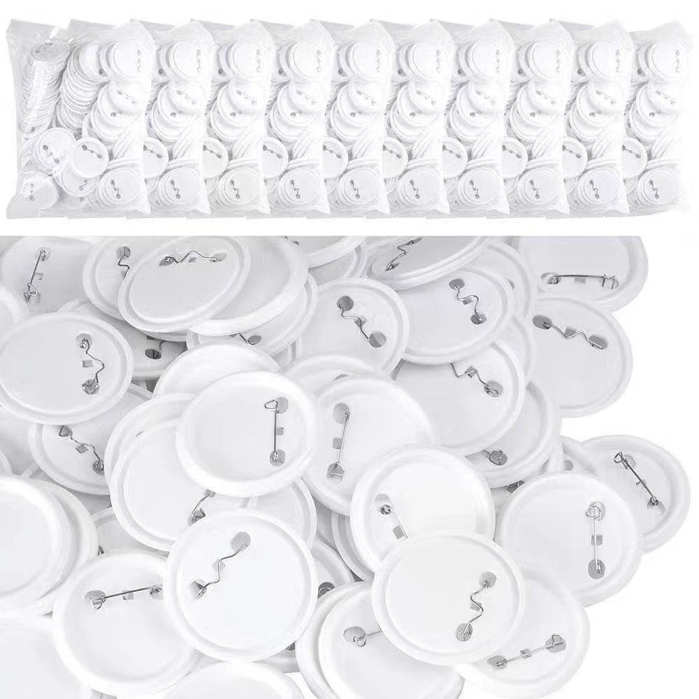 multi-specification Metal Button Badge Parts Tin Pin Back Supplies Button Maker Machine Components Metal Round Button Badges