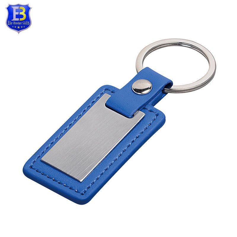 Metal Printed Key Holder Souvenir Blank Trinke Car Logo Keyring Custom Leather Keychain