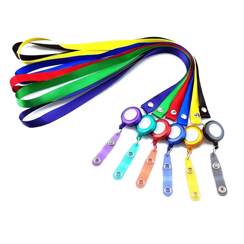 Cusotmzied Logo Printed ID Badge Card Holder Yoyo Lanyard Retractable Badge Holder Lanyard for gift
