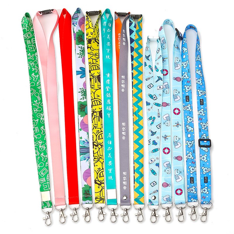 Custom Design Cotton Roll Carbon Fiber Embossed Accesorios Bahan Stand Yard Patch Radio Box Lanyard with Lobster Clasp