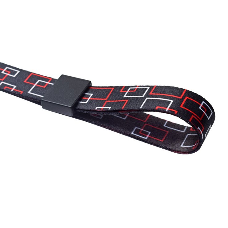 High quality Custom Logo Lanyard Retractable Reel ID Card Badge Holder