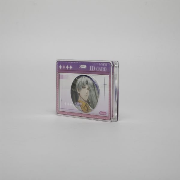 ID CARD Acrylic frame Horizontal version- Plastic Frame for Badge anime decoration