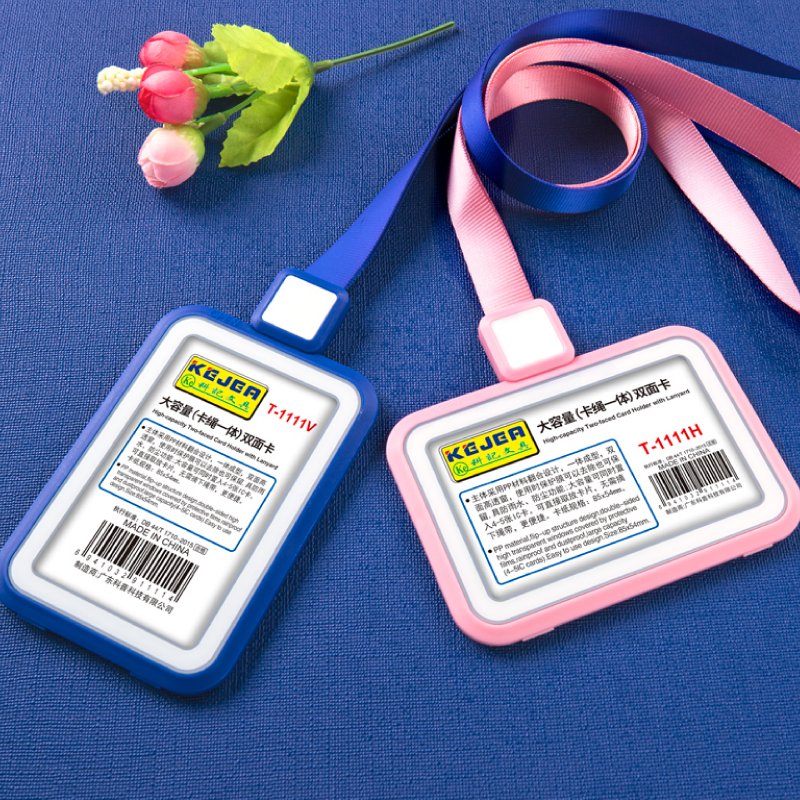 Kejea High Capacity Card Holder with Lanyard Bus Id Credit Card Name Badge Business Card Holder