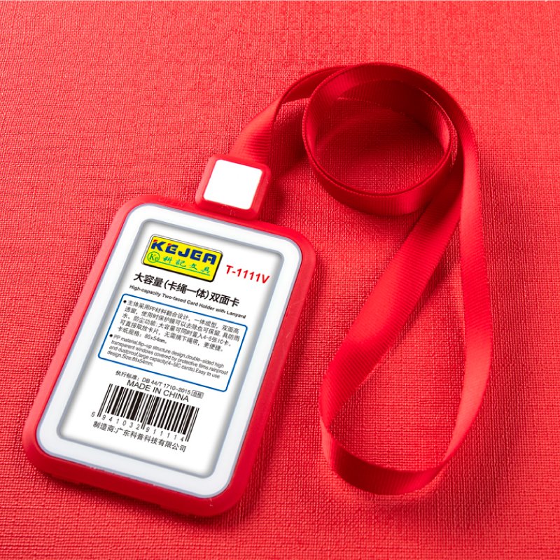 Kejea High Capacity Card Holder with Lanyard Bus Id Credit Card Name Badge Business Card Holder