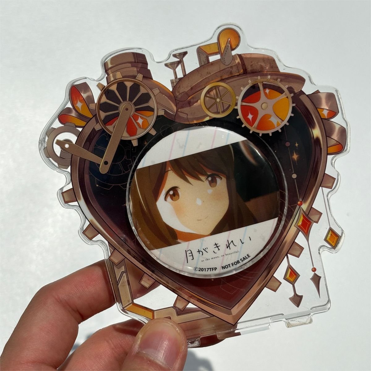 Mechanical Heart -red Acrylic magnetic frame - Frame for Badge anime decoration