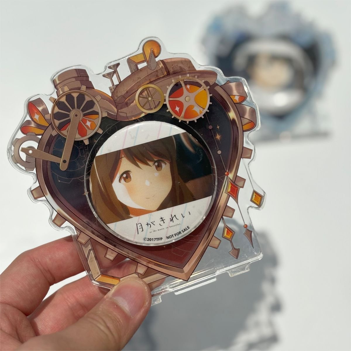 Mechanical Heart -red Acrylic magnetic frame - Frame for Badge anime decoration