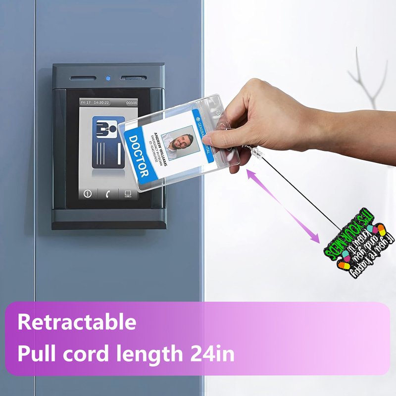 ABO Customized Wholesale badge reel Multifunctional Irregular Buckle Badge Holder Retractable DIY Cute Nurse Badge Accessory