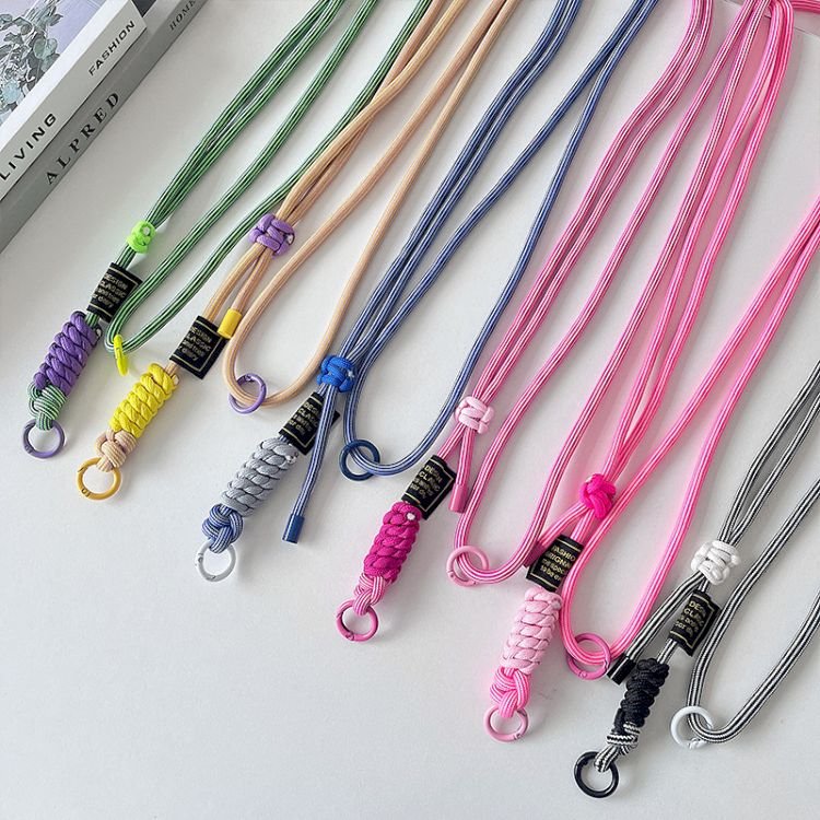 Professional Lanyard Neck Strap Keychain Color Lanyards ID Badge Holder Metal Keyring Key Holder for Keys
