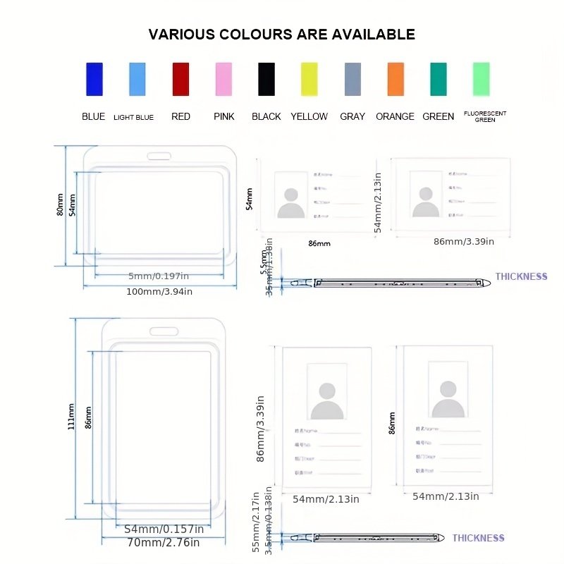 Custom Lanyard Card Covers Women Men Work Permit Holder Bank Credit Card Neck Strap Students Kids Bus Cards Case ID Holder