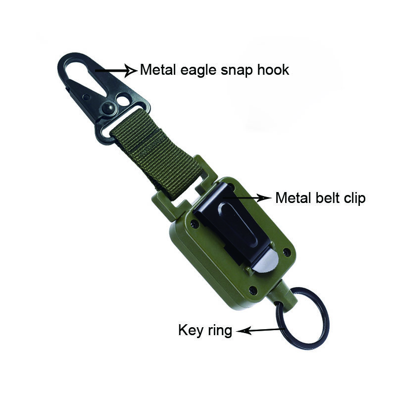Spot goods Outdoor Light Green Plastic Retractable Badge Reels Sublimation Retractable Keychain Badge Holder