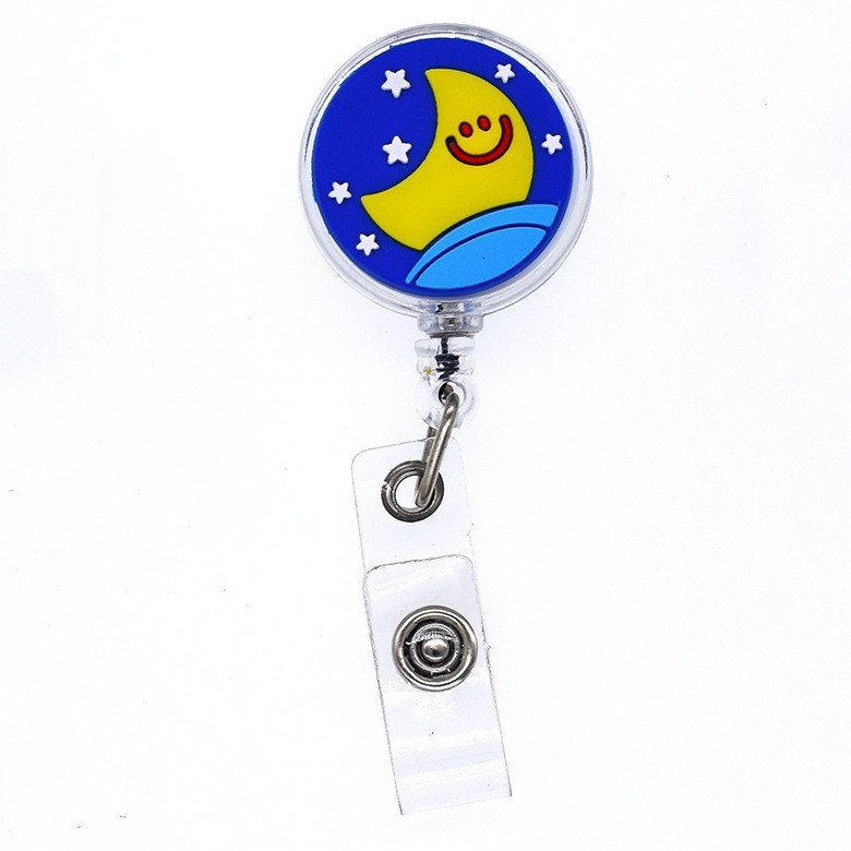 Factory Shiny Animal dog Badge Reel Holder Retractable Alligator clip Yoyo ID card holder Acrylic Badge Reel