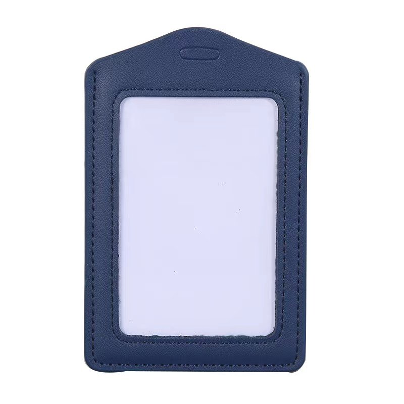 Clear soft leather pvc id card holders business Student exhibition id card name badge holder