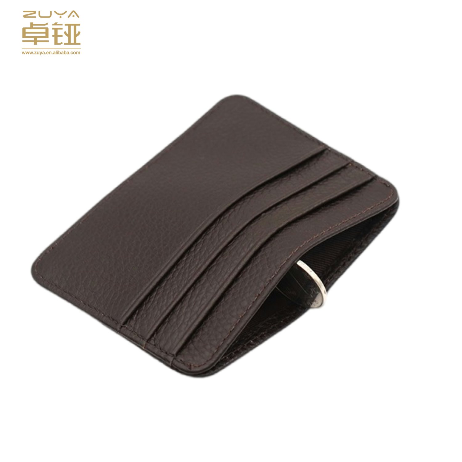 Slim Visiting Men Credito Wallet Badge Holders Cardholder Porta Designer Leather Card Holder