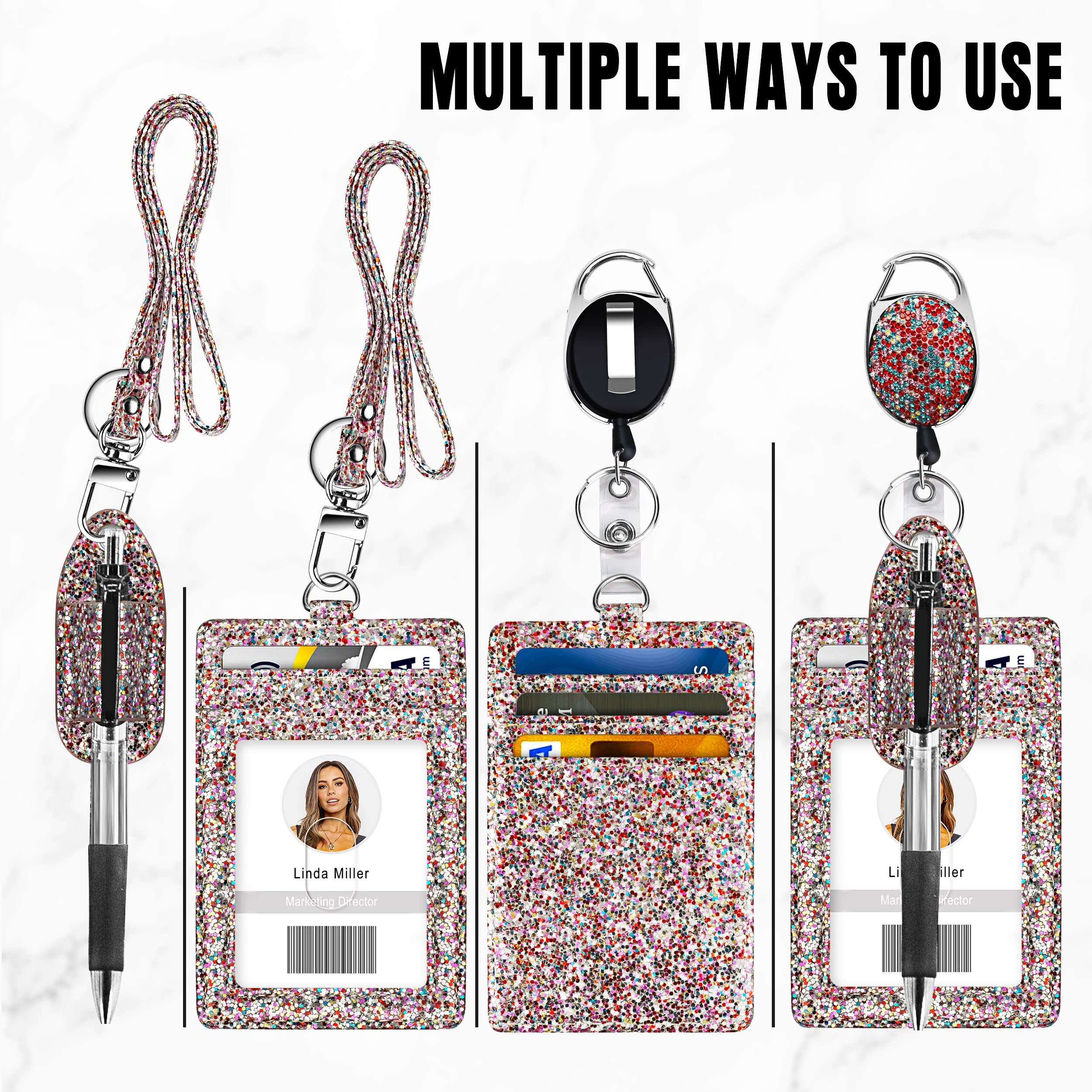 Nurse teacher student multipurpose detacher pen holders badge ID card neck pen holder lanyard