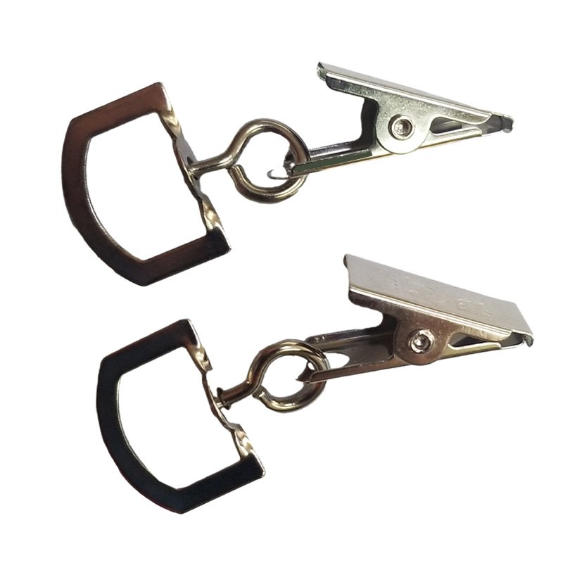 Factory Custom Metal Badge Clips Metal ID Card Holder Clip Badge Tag Clip