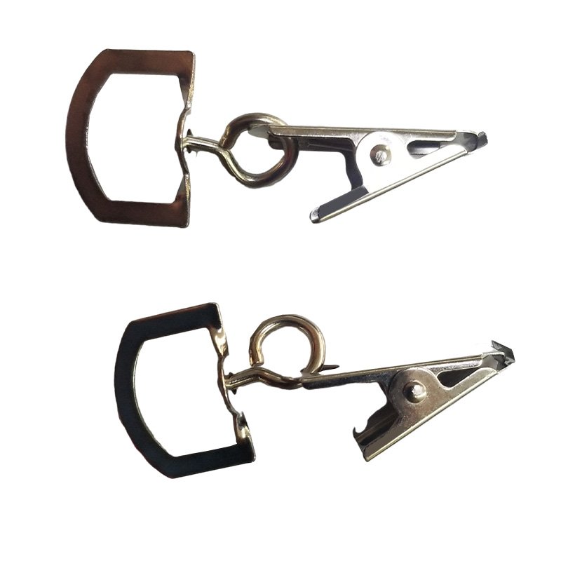 Factory Custom Metal Badge Clips Metal ID Card Holder Clip Badge Tag Clip