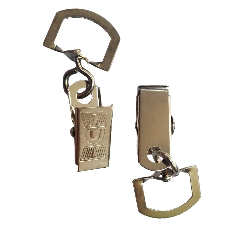 Factory Custom Metal Badge Clips Metal ID Card Holder Clip Badge Tag Clip