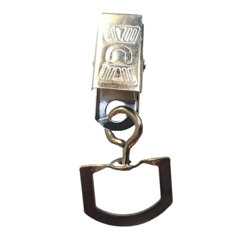 Factory Custom Metal Badge Clips Metal ID Card Holder Clip Badge Tag Clip