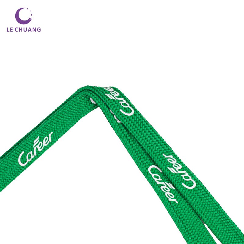 Office Tubular Lanyards With Plastic J Hook and Manual Safety Lock For ID Badge Holder