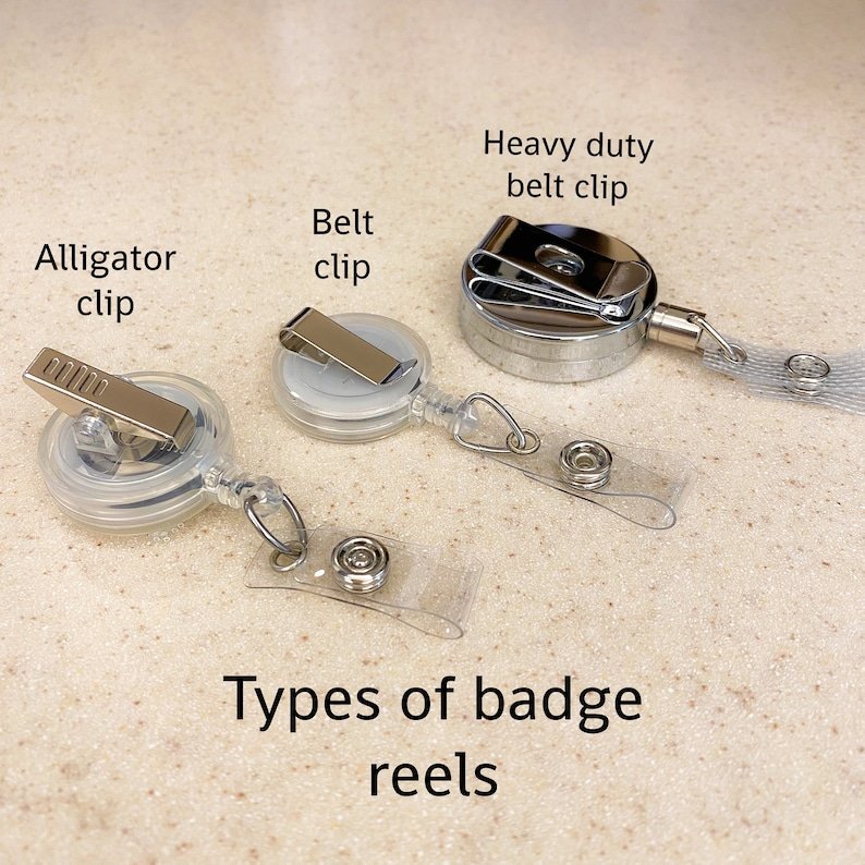 Custom Heavy Duty Nurse Accessories Name Id Reels Retractable Card Holder Funny Motivational Shaker Badge Reel