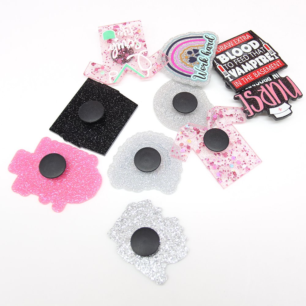 Wholesale Acrylic Nurse Beach Bag Charm With Button For Bogg Bag Accessories Nursing Gift Plastic Custom Design