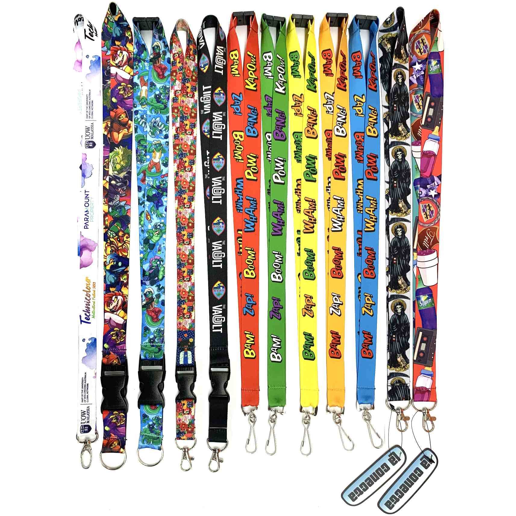 Bag Decal Any Sam Solid Pri Cross-border Gasket Adjuss Ev Other Nylon Polyester Lanyards With Logo Custom