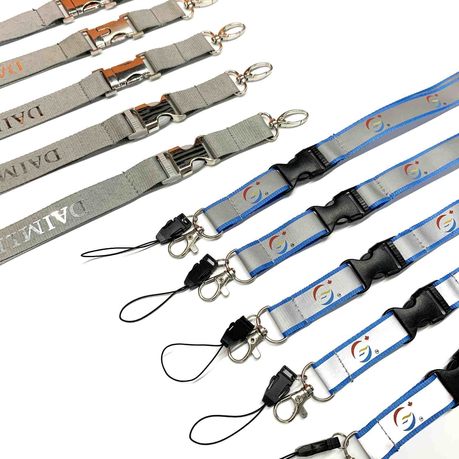 Bag Decal Any Sam Solid Pri Cross-border Gasket Adjuss Ev Other Nylon Polyester Lanyards With Logo Custom