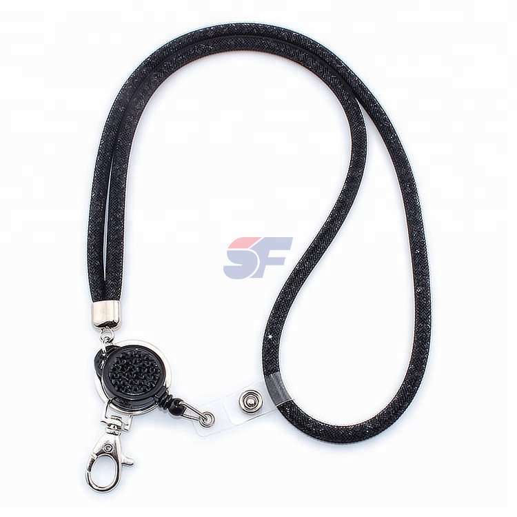 Lanyard with id card badge holder, wholesale beaded lanyards