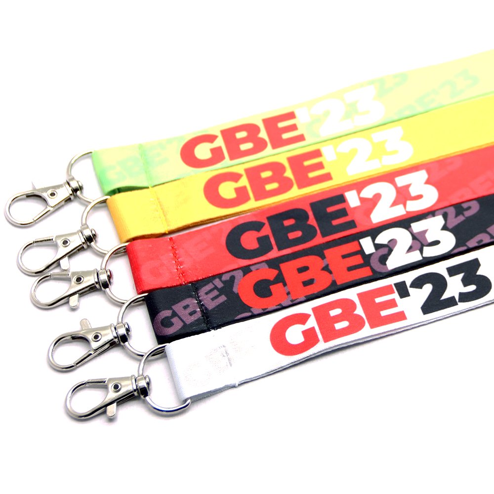 Wholesale Cheap Custom Thick Dye Sublimation Printing Badge Reel Customised Lanyard With Id Card Badge Holder