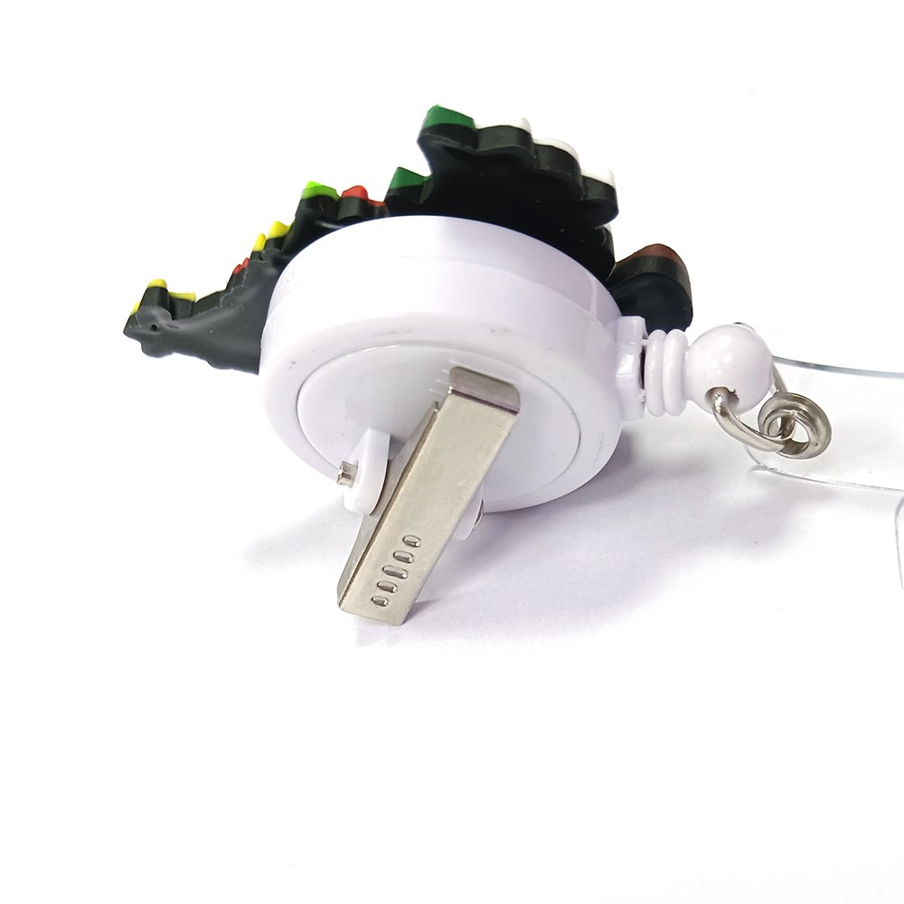 Wholesale PVC Rubber Christmas Tree Badge Holder Festival Gift Office Scrub Decoration Name Badge Card With Clip