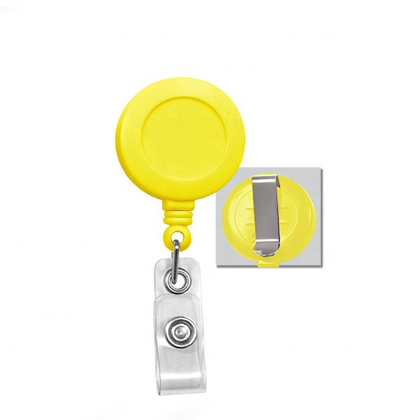 Assorted Colors name badge holders clip Custom Logo Plastic nurse Retractable ID Card Holder Badge Reels wholesale