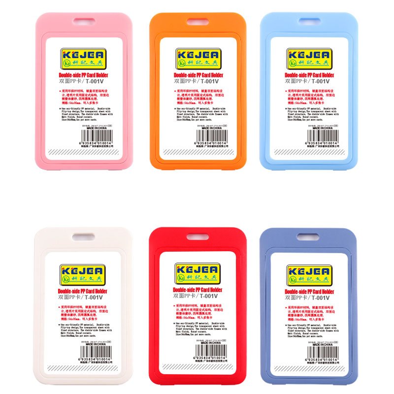 Quality Assurance Custom Blank Color Card Holder Hard Plastic Id Card Holder Lanyard Accessories