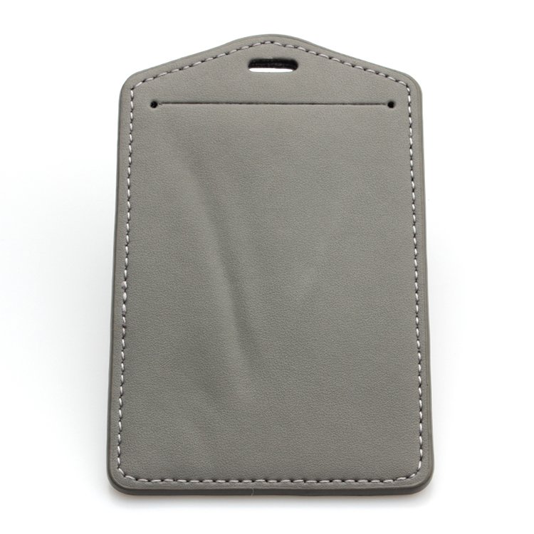 High quality Id card PU badge holder supplier