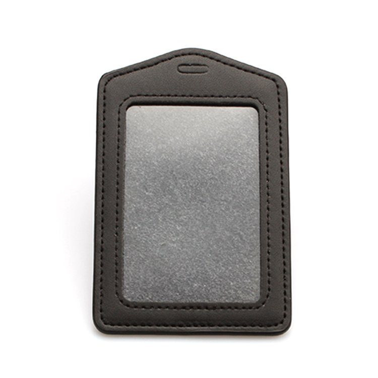 High quality Id card PU badge holder supplier