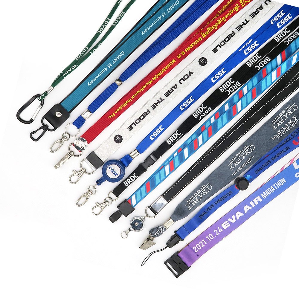 Wholesale high quality fashion hotel badge id card holder neck rope lanyard