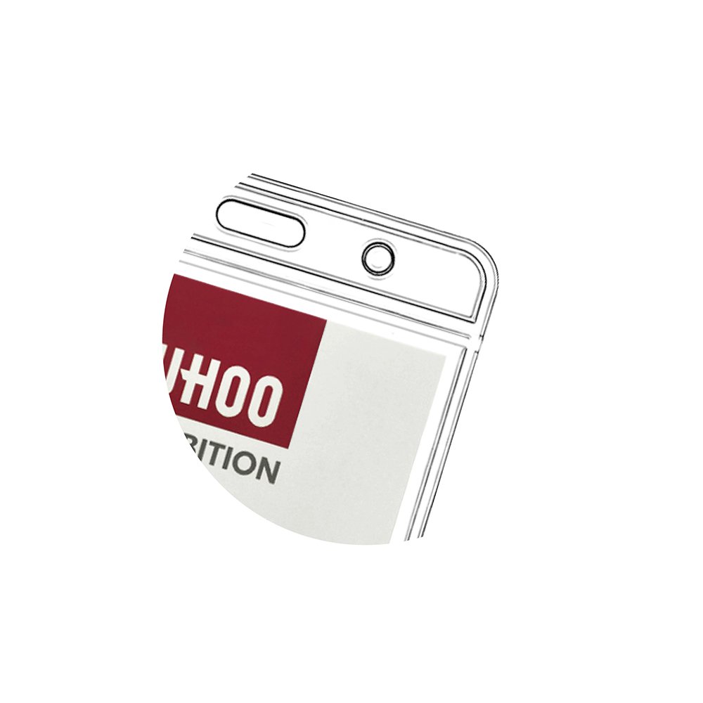 Whole sale Vinyl clear soft vertical item 6664 shape for students PVC Id card holder