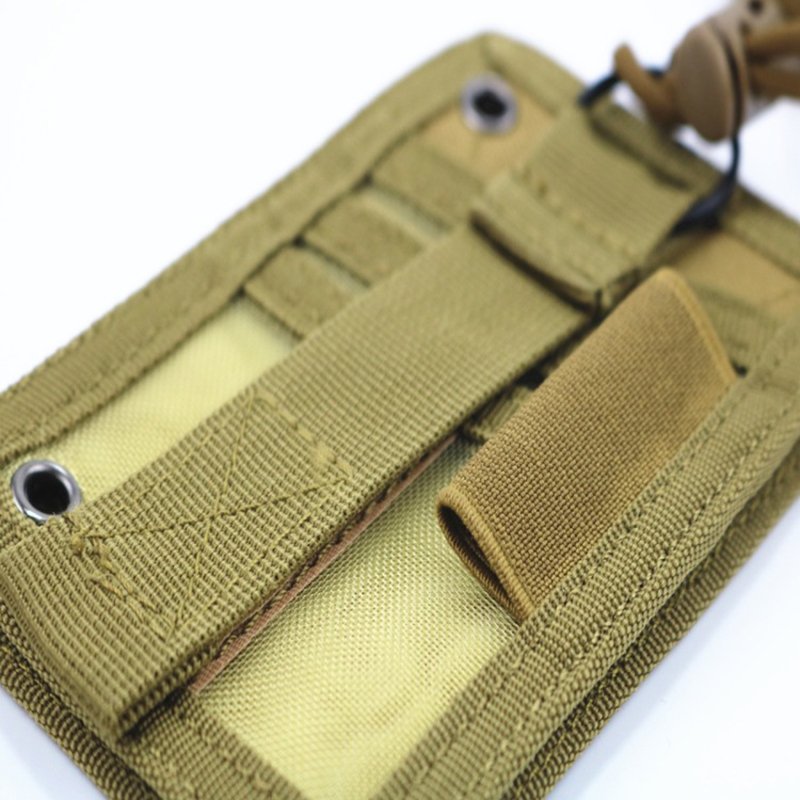 ID Card Holder Credit Card Organizer Neck Lanyard Key Ring Wallet Tactical Badge Holder